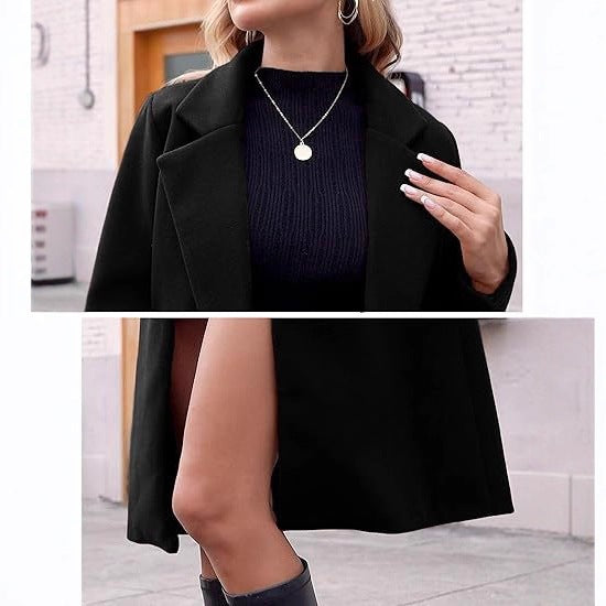 Women Elegant Wool Coat