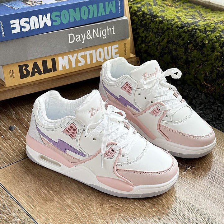 Women’s Sporty Sneakers with High-Top Design and Breathable Surface Structure Mune Fashion
