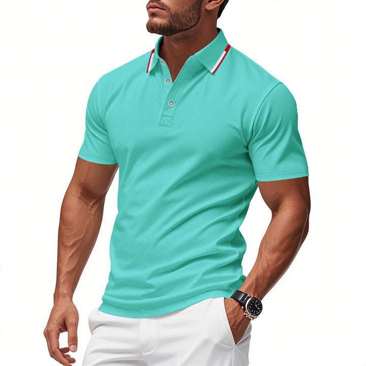 Men's polo shirt with modern collar and breathable structure Mune Fashion
