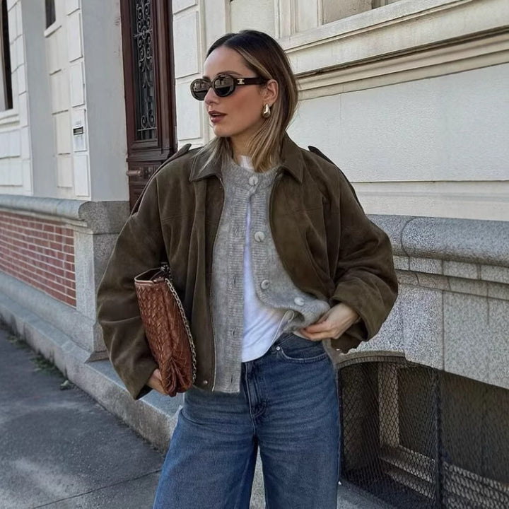 Women's Fashion Short Jacket with Casual Cut