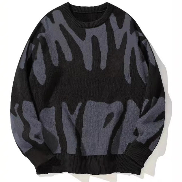 Ladies Oversized Sweater with Exciting Pattern Mune