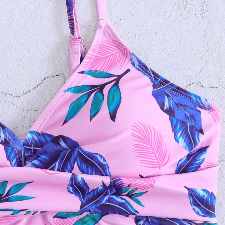 Women's High-Waisted Bikini Set with Wrap Design Mune Fashion