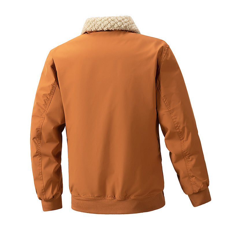 Men's bomber jacket with teddy collar and water-repellent outer material Mune Fashion