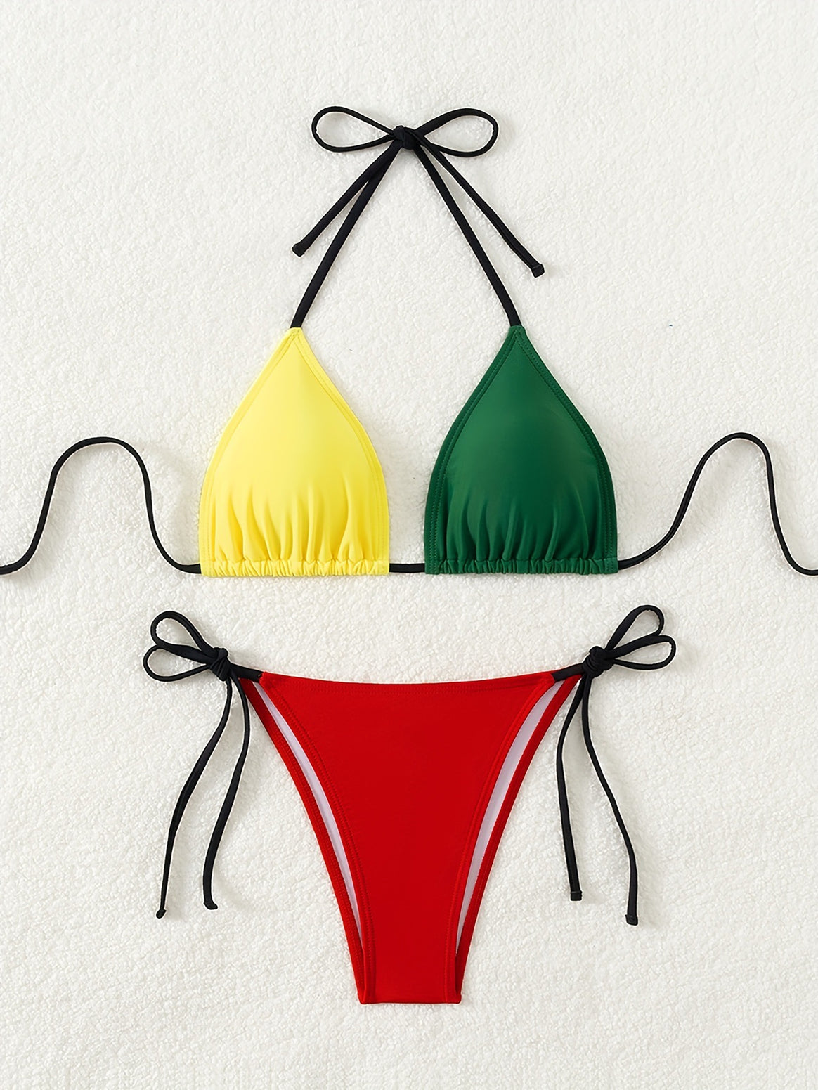 Women's Triangle Bikini Set with Modern Ties Mune Fashion