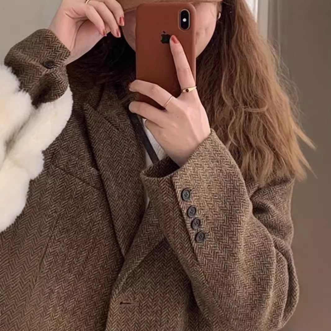 Women's Oversized Wool Blazer Mune Fashion
