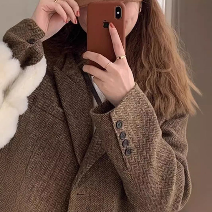 Women's Oversized Wool Blazer Mune Fashion