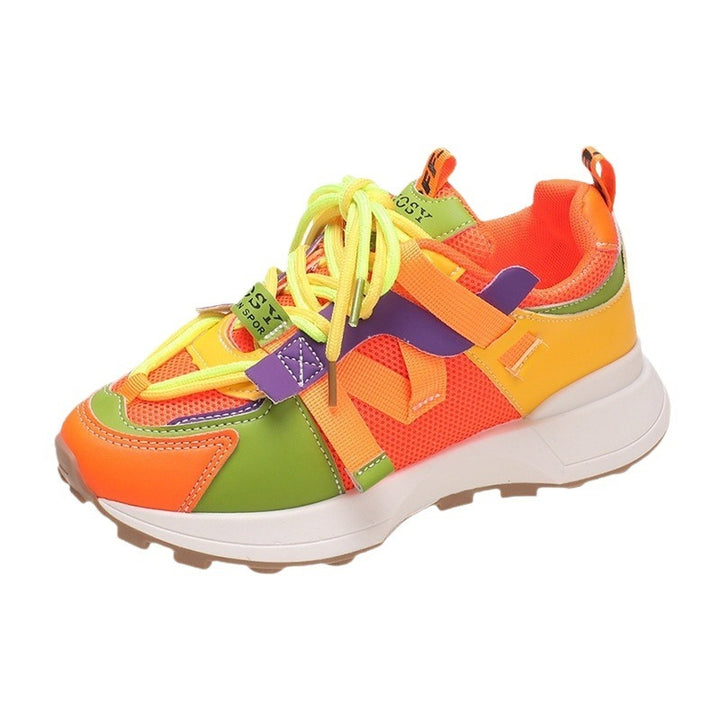 Women Chunky Plateau Sneaker with breathable mesh and mounted straps Mune Fashion