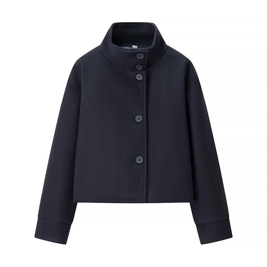 Mune | Women's elegant short jacket with stand-up collar and stylish button details