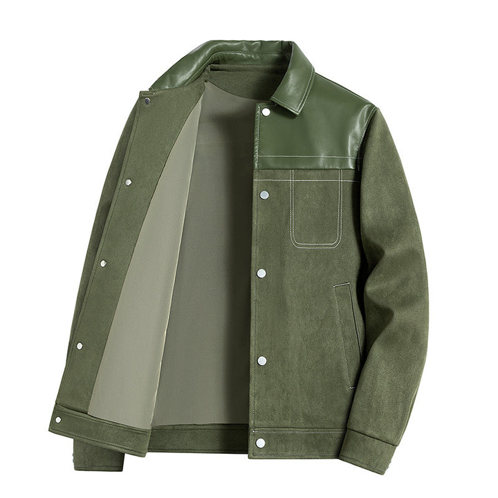 Men's Stylish Suede Jacket Mune Fashion
