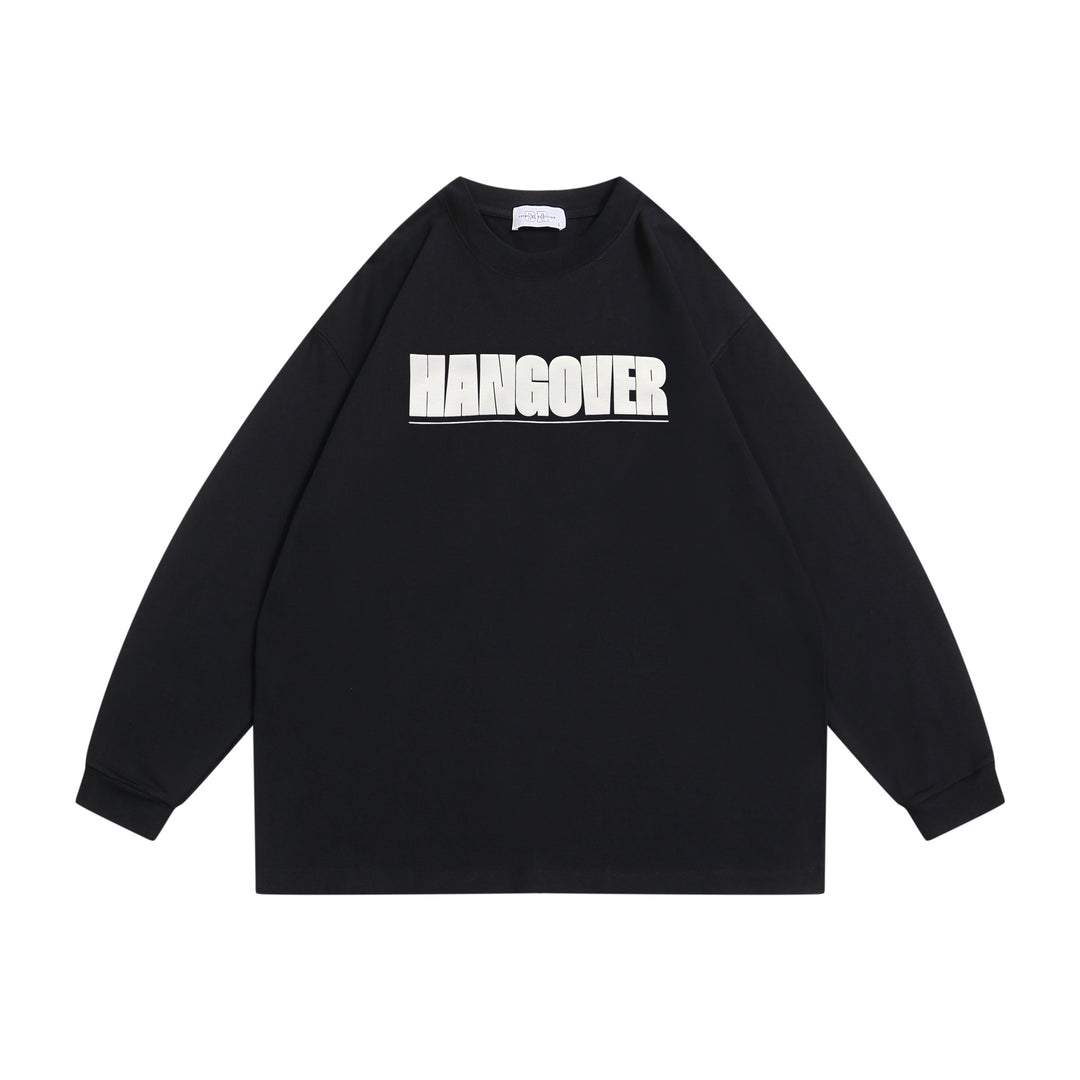 Unisex Oversize sweatshirt with distinctive typo print, ribbed round neck and extended sleeves Mune Fashion