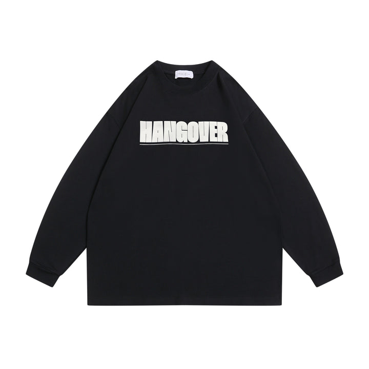 Unisex Oversize sweatshirt with distinctive typo print, ribbed round neck and extended sleeves Mune Fashion