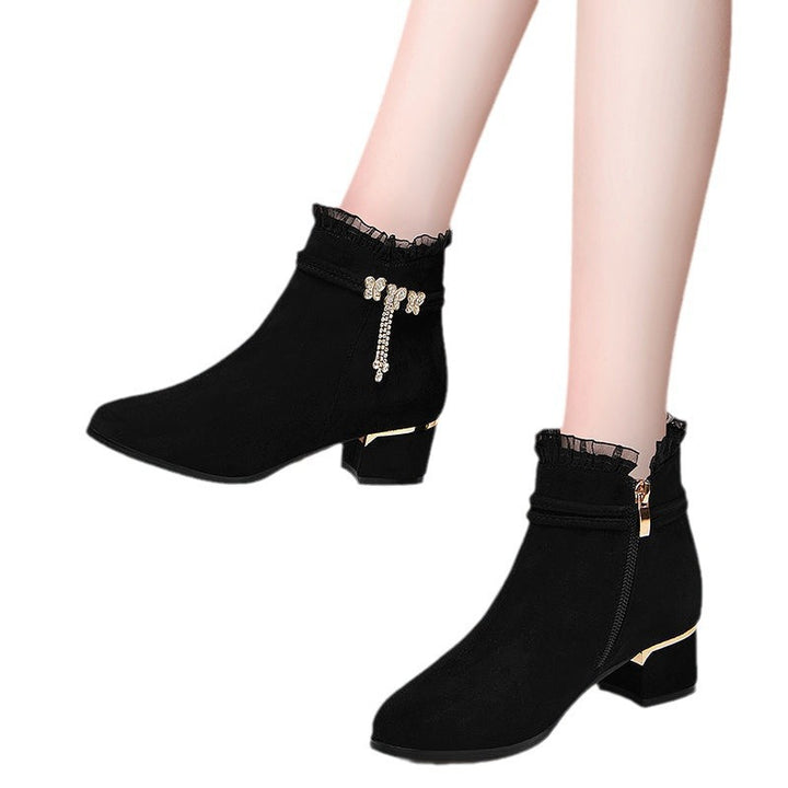 Ladies Glamorous Ankle Boots Mune Fashion