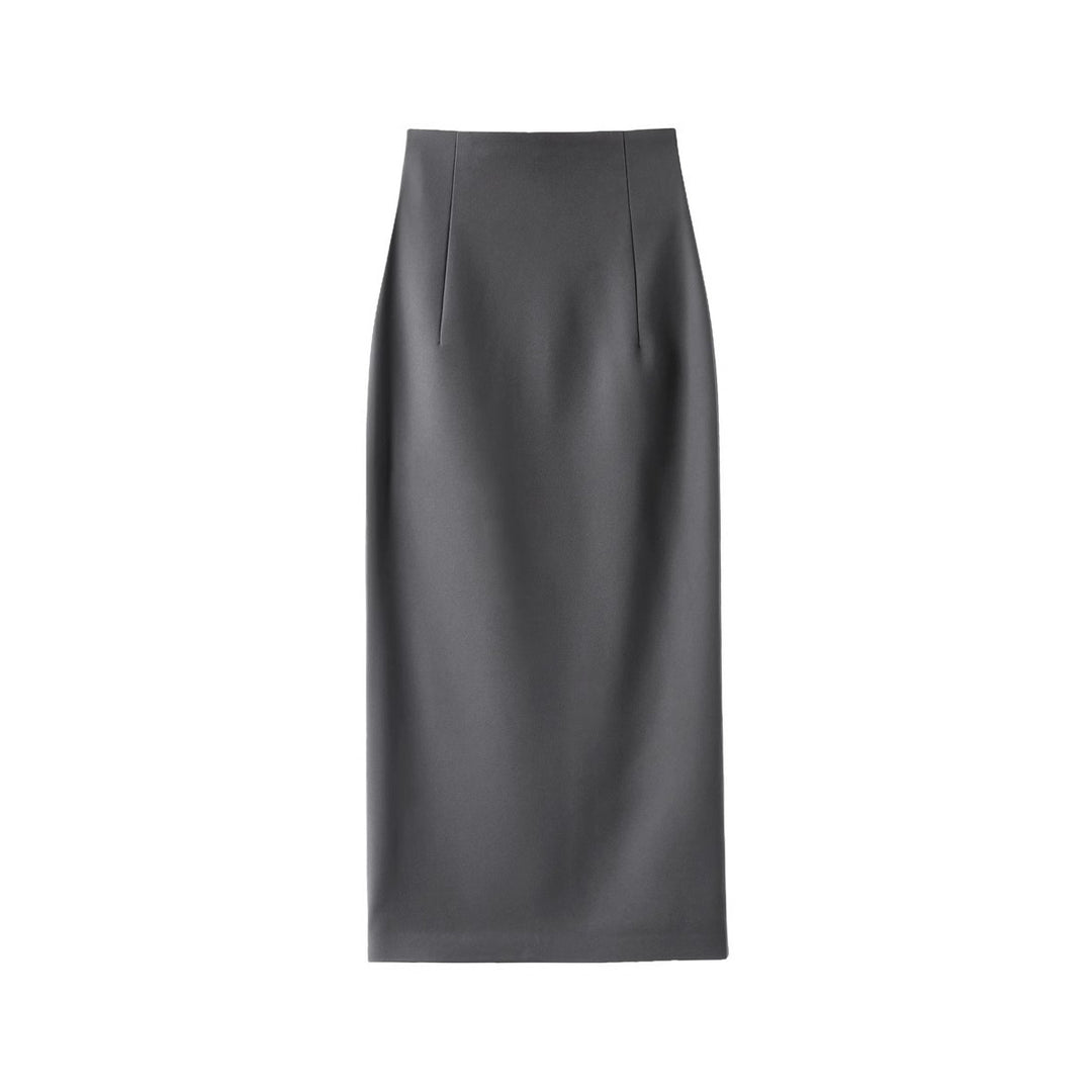 Women's Elegant Midi Skirt with Gatherings Mune Fashion