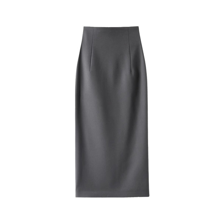 Women's Elegant Midi Skirt with Gatherings Mune Fashion