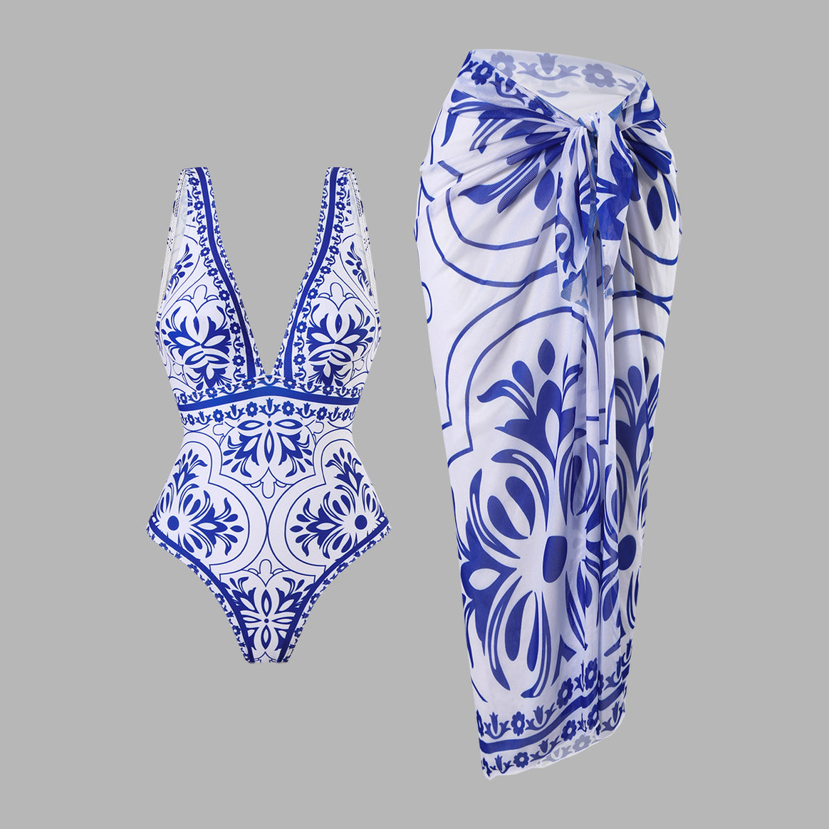 Women's Swimsuit and Wrap Skirt Mune Fashion
