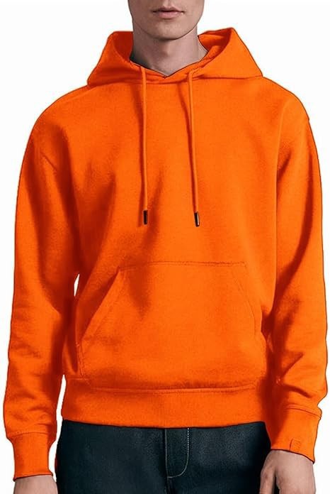 Men's casual hoodie with kangaroo pocket, drawstring, and ribbed cuffs Mune Fashion