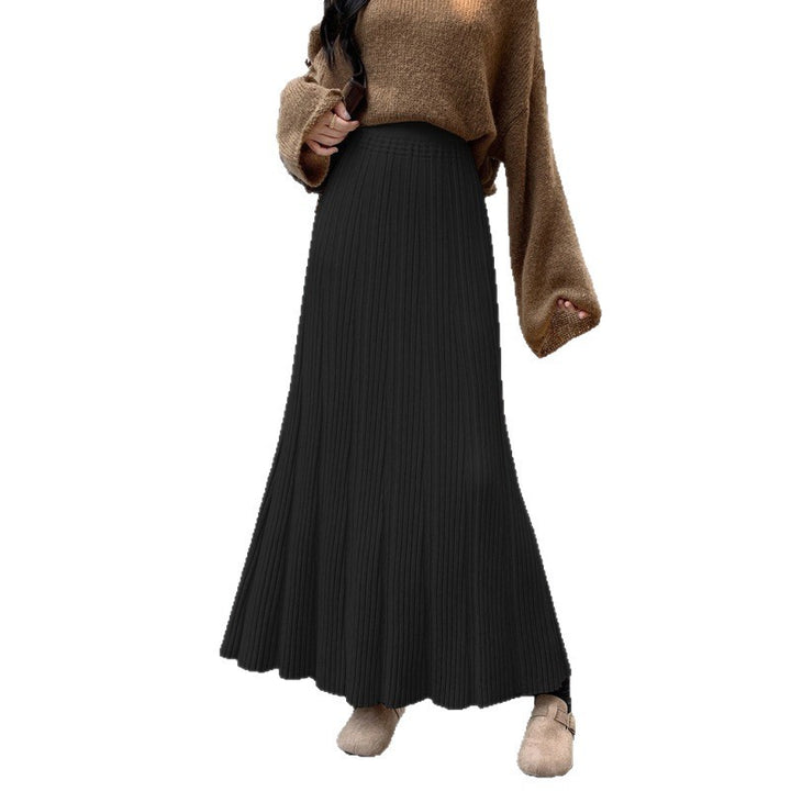 Ladies Long, pleated jersey skirt Mune Fashion