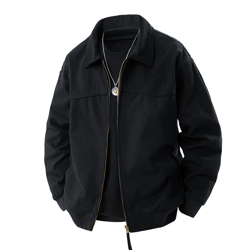 Men's Casual Jacket with Foldable Collar Mune Fashion