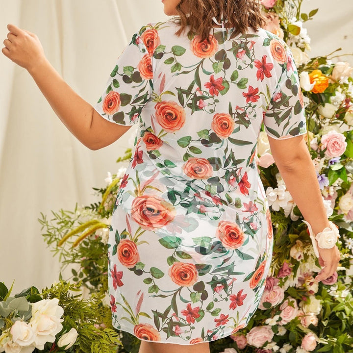 Women Floral Printed Summer Dress Mune Fashion
