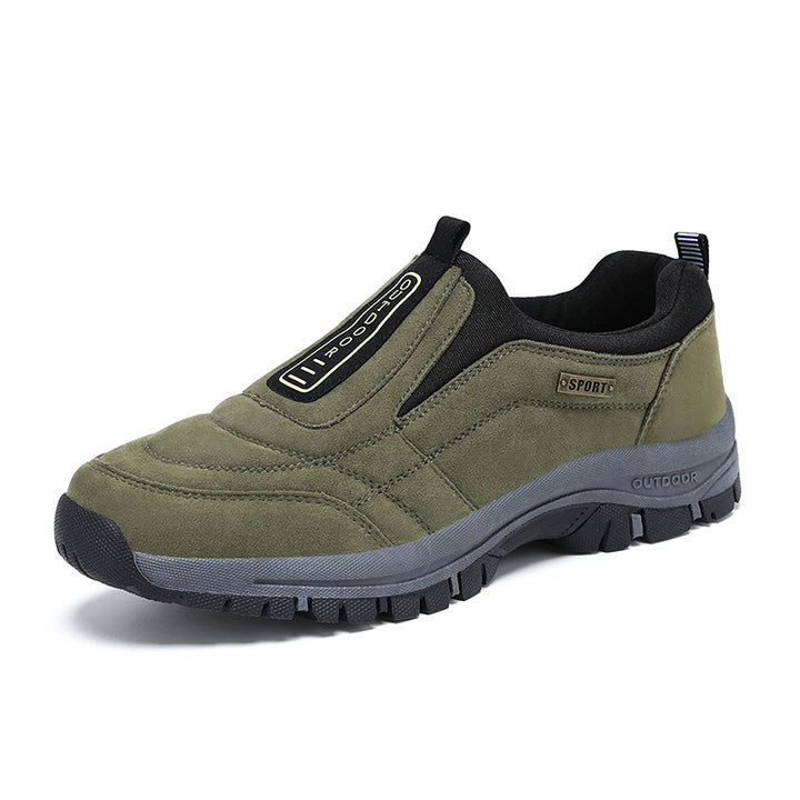 Men's sturdy Slip-On outdoor sneakers made of suede imitation with non-slip trail sole Mune Fashion