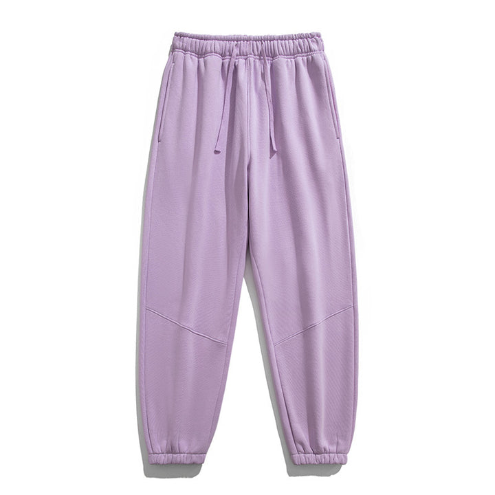 Men's fleece joggers with tapered cut, elastic drawstring waistband & knee panels Mune Fashion