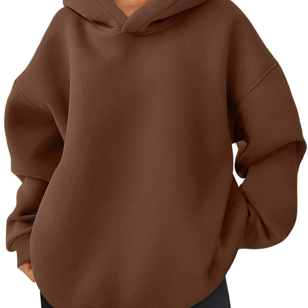 Women's nan kastiger hoodie with double-layered hood, dropped shoulders and longer back Mune Fashion