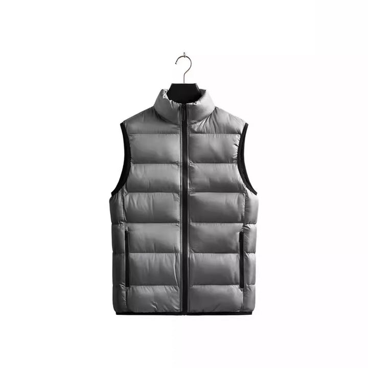 Men's compact insulation vest with horizontal quilting, windproof outer shell and zippered pockets Mune Fashion