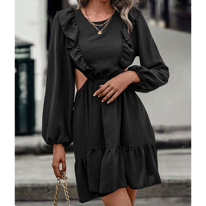 Women Stylish Wrap Dress with Ruffle Details Mune Fashion