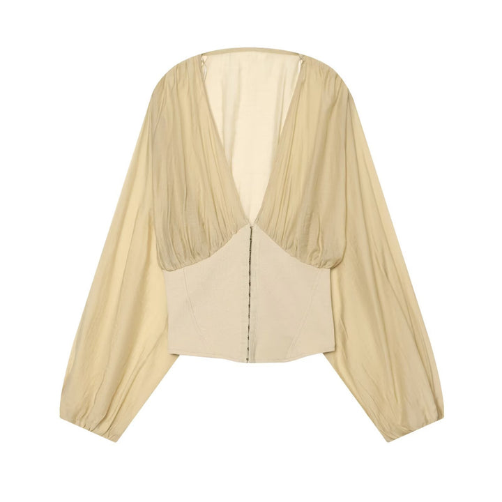 Women's Cape-Bolero with Corset Band and Voluminous Balloon Sleeves Drune
