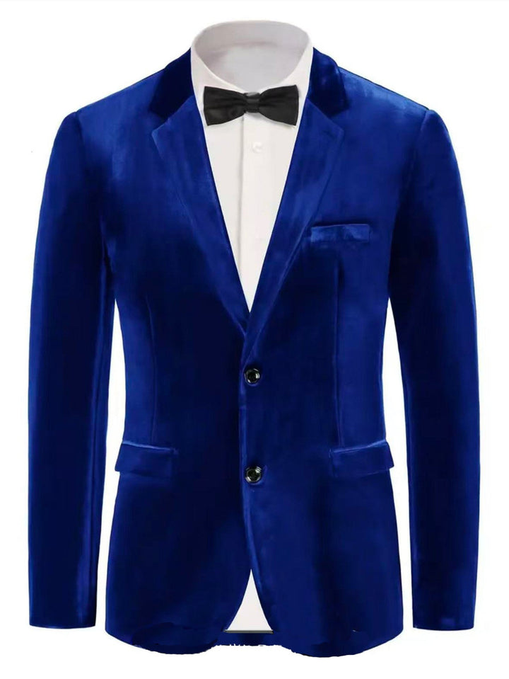 Men's Noble Velvet Blazer with Finesse Mune