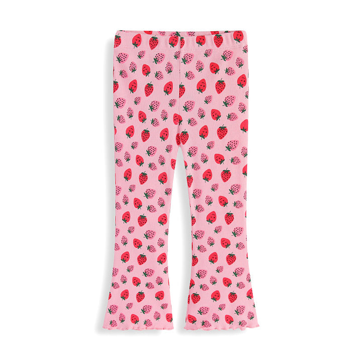 Girls leggings with cheerful strawberry pattern Mune Fashion