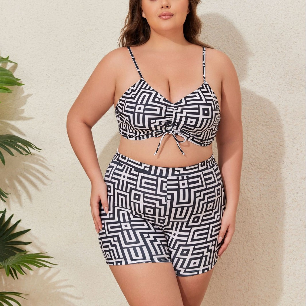 Women's Swimwear Set with Stylish Kimono and Shorts Mune Fashion