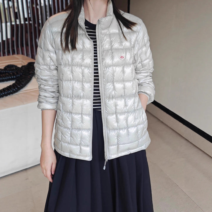 Women's Fashion Padded Jacket with Glossy Surface Mune Fashion