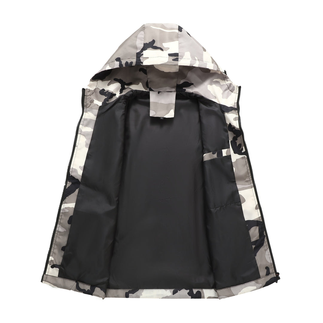 Men's Lightweight Camouflage Jacket with Hood Mune Fashion