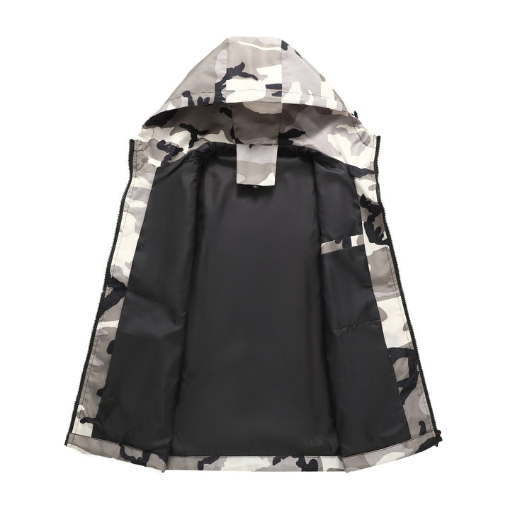 Men's Lightweight Camouflage Jacket with Hood Mune Fashion