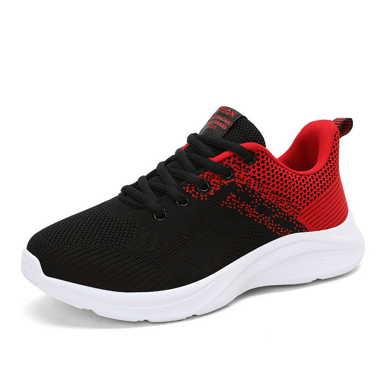 Men's lightweight knitted trainer with ergonomic wave sole, padded insole, and reinforced lacing Mune Fashion
