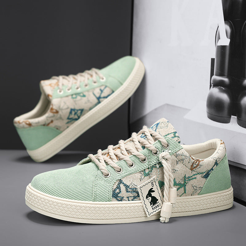 Women's Fashion Sneakers with Unique Textile Design Mune Fashion