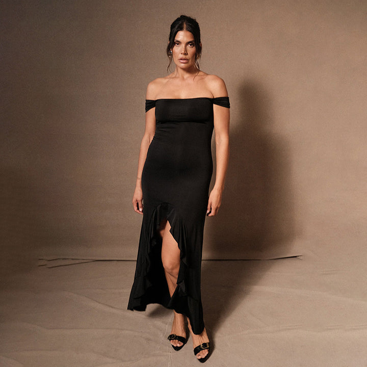 Women's fitted off-shoulder dress Mune Fashion