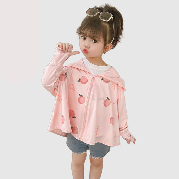 Children's UV protection jacket with hood and lightweight breathable properties Mune Fashion