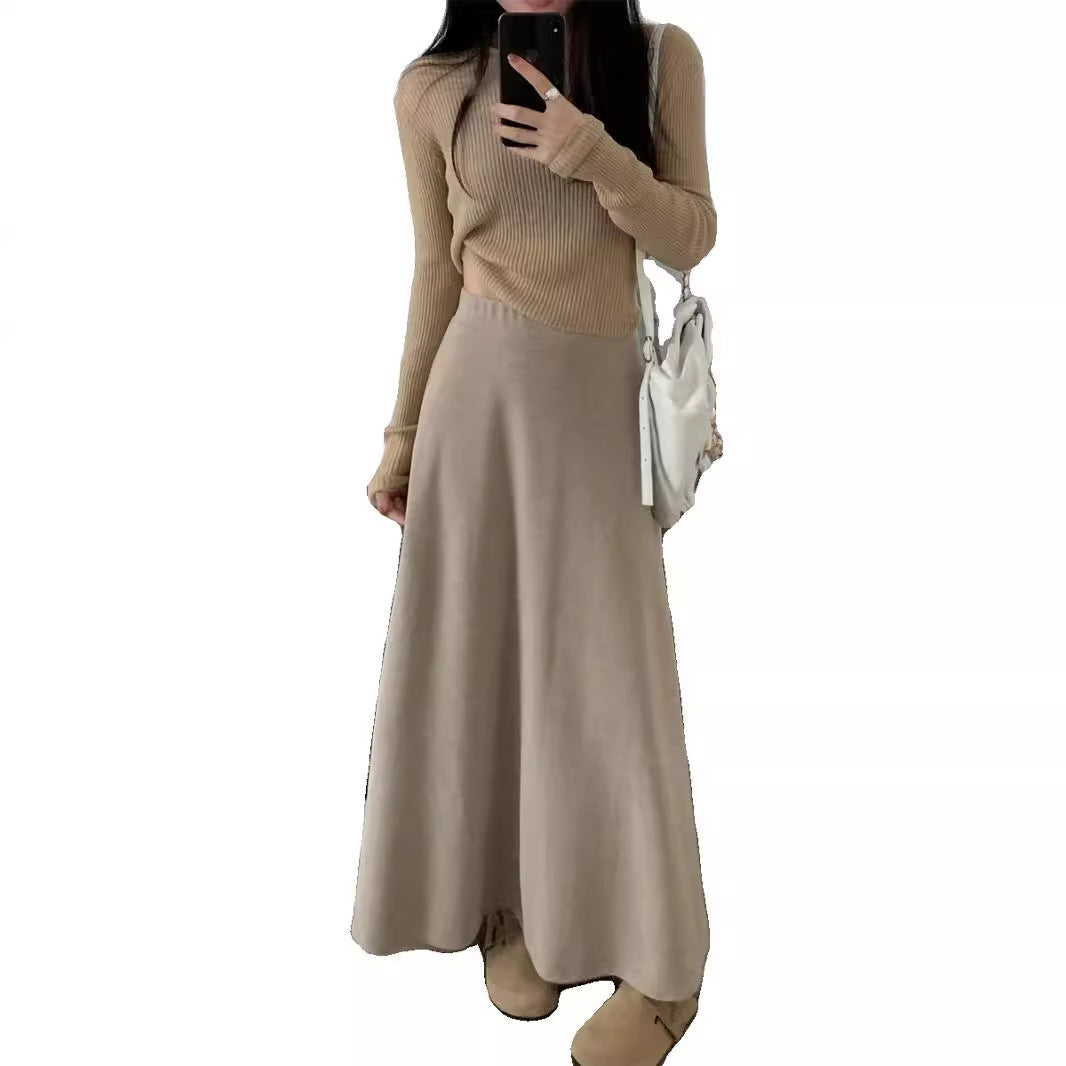 Ladies Elegant Maxi Skirt with Flowing Cut Mune Fashion
