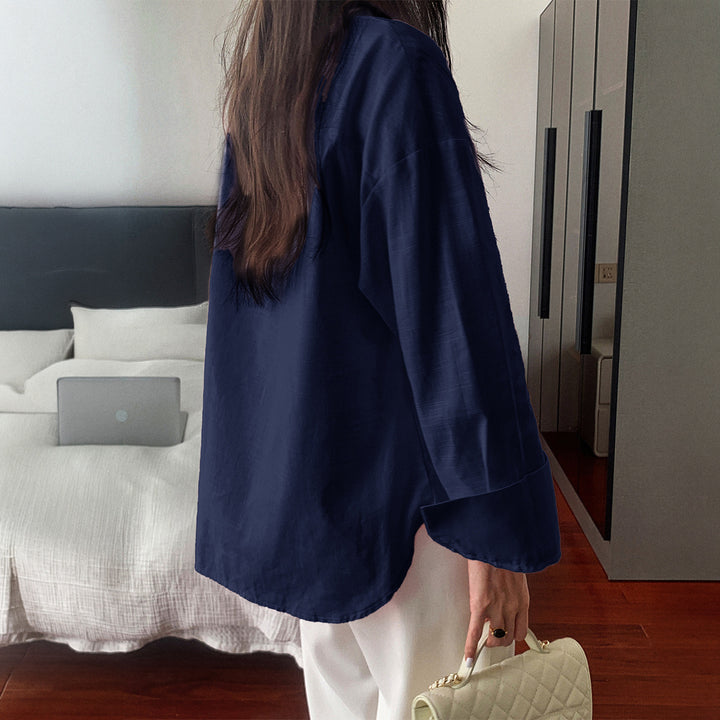 Ladies two-piece summer set made of lightweight oversized shirt and sleeveless mini dress Mune Fashion