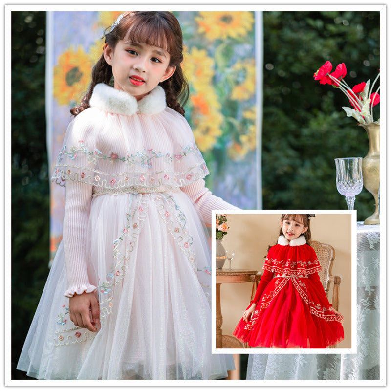Ladies Lace Trim Festive Dress Mune Fashion