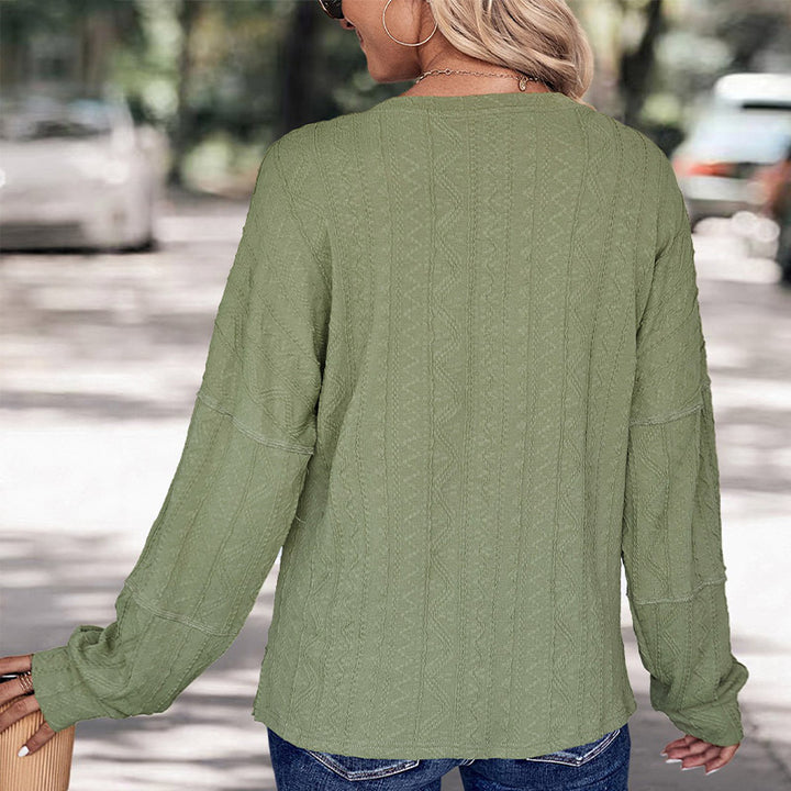 Women Casual Sweater with Button Details Mune Fashion