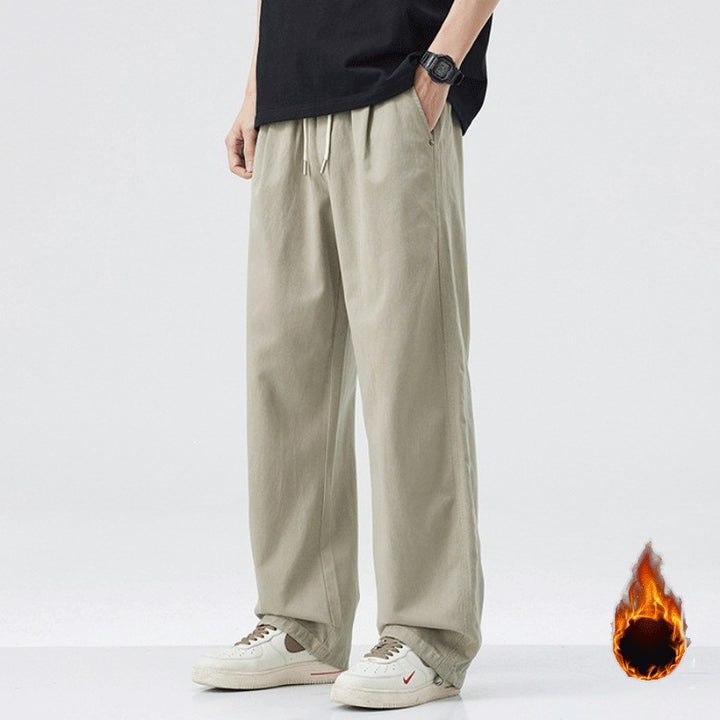 Men Comfortable Wide Cut Relaxed Fit Leisure Pants Mune Fashion