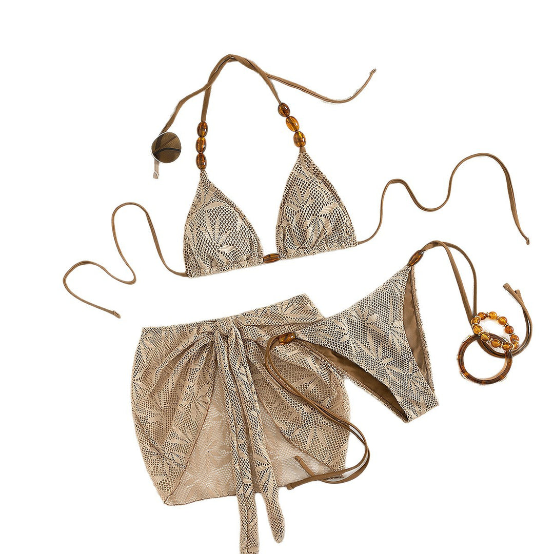 Women’s bikini set with sophisticated crochet pattern Mune Fashion