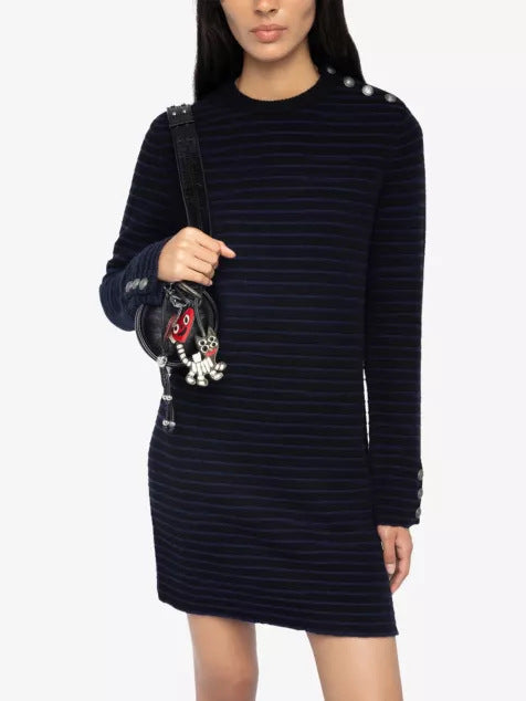 Women’s Casual Knit Dress with Button Details Mune Fashion