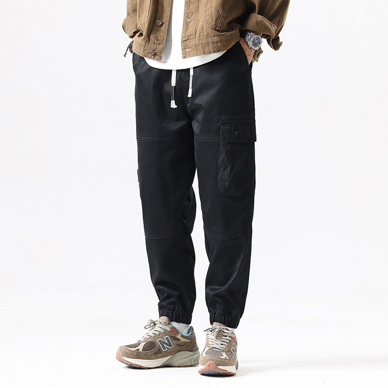 Men's Tactical Cargo Joggers with Elastic Comfort Waistband, Multi-Pocket Design and Knee Panels Mune Fashion