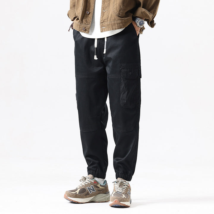 Men's Tactical Cargo Joggers with Elastic Comfort Waistband, Multi-Pocket Design and Knee Panels Mune Fashion
