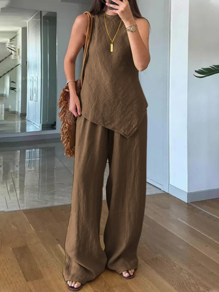 Ladies Lightweight and Flowing Two-Piece Set Mune Fashion