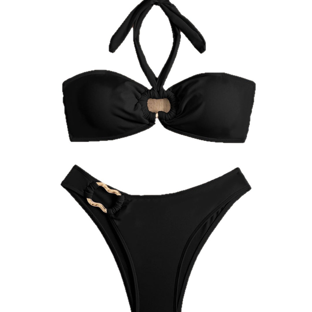 Ladies High-Quality Bikini with Elegant Halter Neck Mune Fashion